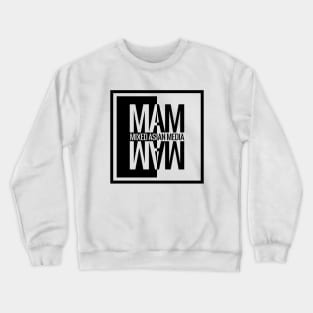 MAM Stylized White Crewneck Sweatshirt